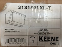 a box with a label on it for keene